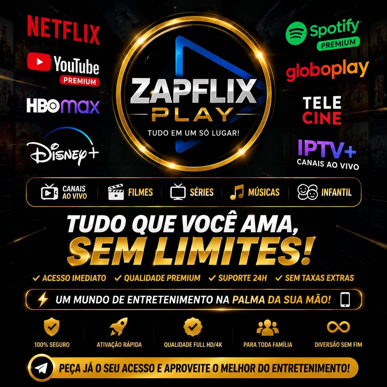 ZAPLIX PLAY - FILMES SÉRIES SPORTS CANAIS AO VIVO 