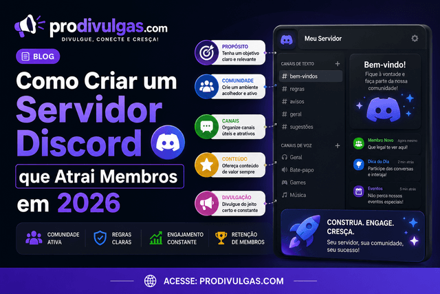 Como Criar um Servidor Discord que Atrai Membros em 2026